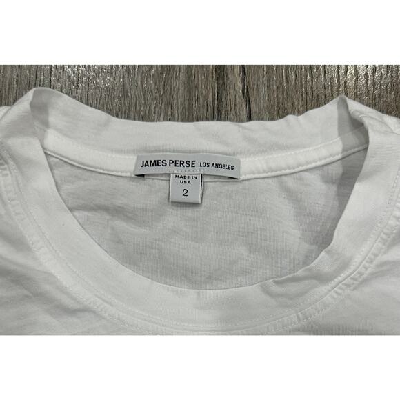 James Perse Women's WLJ3114 Vintage Little Boy Crewneck T-Shirt - Picture 2 of 2